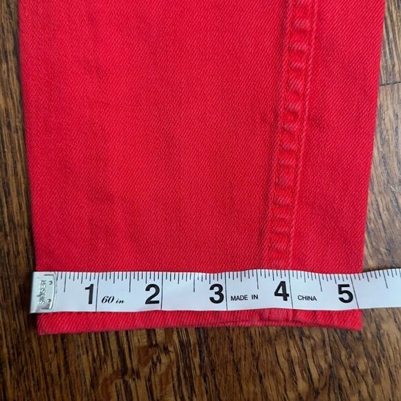 Abercrombie & Fitch Low Rise Skinny Jeans Red Women's Size 25 - Picture 3 of 9